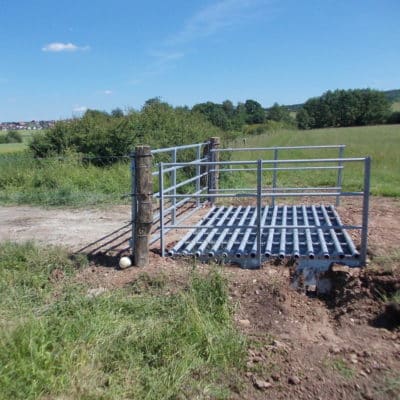 Viehgitter Montage von Weiderosten Cattle Grid