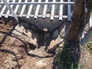 Montage von Weiderosten Cattle Grid